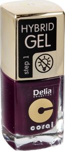 Delia Delia Cosmetics Coral Hybrid Gel Emalia do paznokci nr 48 11ml 1