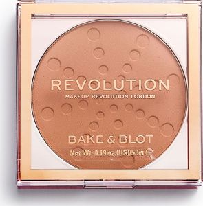 Makeup Revolution Prasowany puder Bake & Blot Peach 1