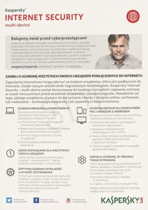 Kaspersky Lab Internet Security Multi-Device PL 3 stanowiska 1 rok BOX (KL1941PBCFS) 2