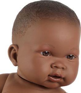 Llorens Lalka bobas dziewczynka Nahia 45 cm bez ubranka ciemnoskóra (45004) 2