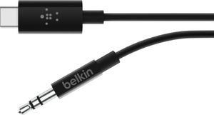Kabel USB Belkin USB-C - mini Jack 3.5 mm 1.8 m Czarny (F7U079bt06-BLK) 2