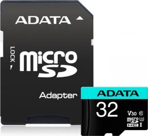 Karta ADATA Premier Pro MicroSDHC 32 GB Class 10 UHS-I/U3 A2 V30 (AUSDH32GUI3V30SA2-RA1) 1