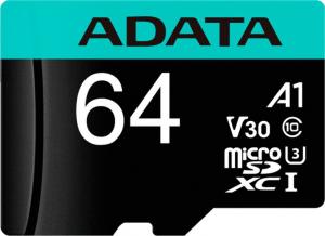 Karta ADATA Premier Pro MicroSDXC 64 GB Class 10 UHS-I/U3 A2 V30 (AUSDX64GUI3V30SA2-RA1) 2