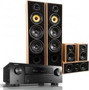 Denon Amplituner AVR-X550BT + Wils on Cinematic Orzech -Denon AVR-X550BT + wilson cin. orzech 2