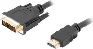 Kabel Lanberg HDMI - DVI-D 3m czarny (CA-HDDV-10CC-0030-BK) 1