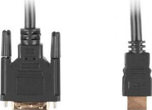 Kabel Lanberg HDMI - DVI-D 3m czarny (CA-HDDV-10CC-0030-BK) 2