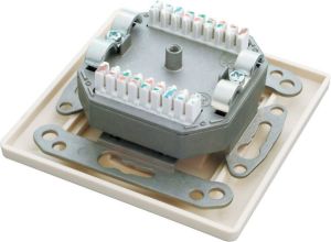 Solarix outlet CAT6 STP 2 x RJ45 podtynkowy biały SX9-2-6-STP-WH 2