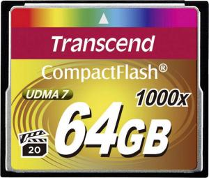 Karta Transcend 1000x Compact Flash 64 GB  (TS64GCF1000) 1