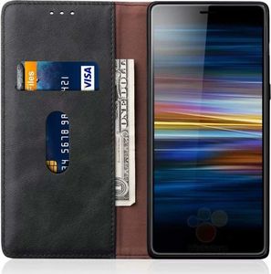 Kabura Prestige Book etui flip portfel skórzany SAMSUNG GALAXY A20e czarne uniwersalny 3