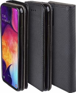 Etui portfel Flip Magnet HUAWEI Y5 2019 czarne uniwersalny 5