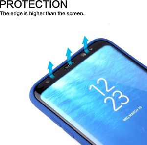 Etui Silicone Case elastyczne silikonowe SAMSUNG GALAXY S9 granatowe uniwersalny 4