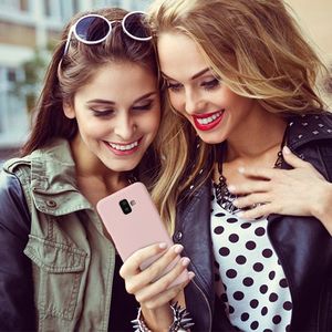 Etui Silicone Case elastyczne silikonowe SAMSUNG GALAXY J4+ J4 Plus różowe uniwersalny 2