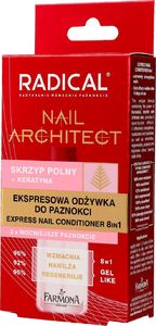 Farmona Radical Nail Architect Ekspresowa Odżywka do paznokci 8in1, 12ml 1