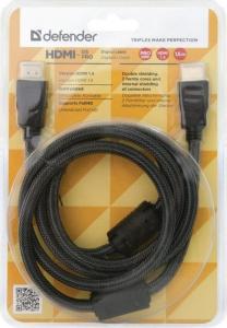 Kabel Defender HDMI - HDMI 1.5m czarny (87341) 1