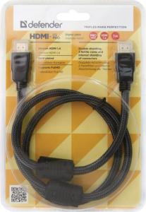 Kabel Defender HDMI - HDMI 1m czarny (87340) 1