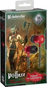Słuchawki Defender Pollaxe Czerwone (64453) 2