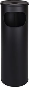 Kosz na śmieci Metlex popielnica czarny 2