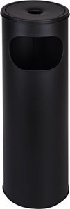 Kosz na śmieci Metlex popielnica czarny 3