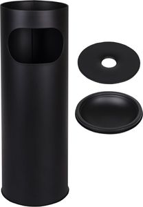 Kosz na śmieci Metlex popielnica czarny 6