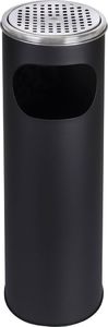 Kosz na śmieci Metlex popielnica czarny 3