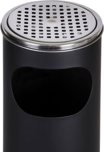 Kosz na śmieci Metlex popielnica czarny 7