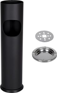 Kosz na śmieci Metlex popielnica czarny 7