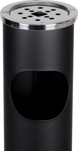 Kosz na śmieci Metlex popielnica czarny 8