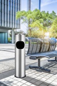 Kosz na śmieci Metlex popielnica satyna 9