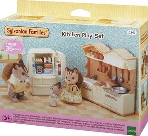Figurka Epoch Sylvanian Families Wiejska kuchnia z lodówką 2
