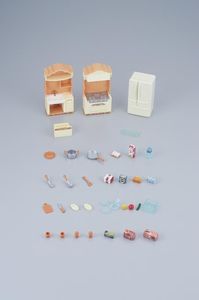 Figurka Epoch Sylvanian Families Wiejska kuchnia z lodówką 4