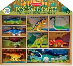 Figurka Melissa & Doug Dinozaury – zestaw 9 figurek z drewnianą skrzyneczką (12666) 1