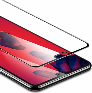 Hartowane Szkło 5D HUAWEI P20 LITE czarne FULL GLUE uniwersalny 3