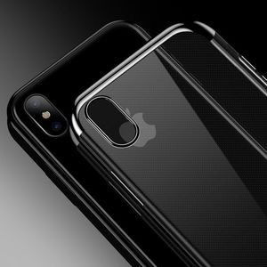 Hurtel Clear Color case żelowy pokrowiec etui z metaliczną ramką Samsung Galaxy A40 czarny uniwersalny 6