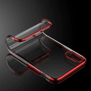 Hurtel Clear Color case żelowy pokrowiec etui z metaliczną ramką Samsung Galaxy A40 niebieski uniwersalny 4