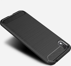 Hurtel Carbon Case elastyczne etui pokrowiec Huawei Y5 2019 czarny uniwersalny 2