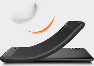 Hurtel Carbon Case elastyczne etui pokrowiec Samsung Galaxy A10 czarny uniwersalny 4