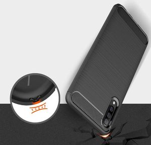Hurtel Carbon Case elastyczne etui pokrowiec Samsung Galaxy A70 niebieski uniwersalny 3