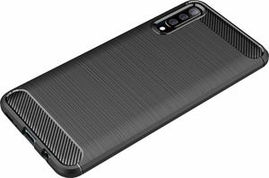 Hurtel Carbon Case elastyczne etui pokrowiec Samsung Galaxy A70 niebieski uniwersalny 4