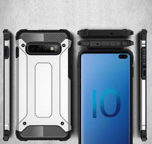 Hurtel Hybrid Armor pancerne hybrydowe etui pokrowiec Samsung Galaxy S10 Plus srebrny uniwersalny 2