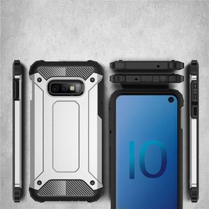 Hurtel Hybrid Armor pancerne hybrydowe etui pokrowiec Samsung Galaxy S10e srebrny uniwersalny 2