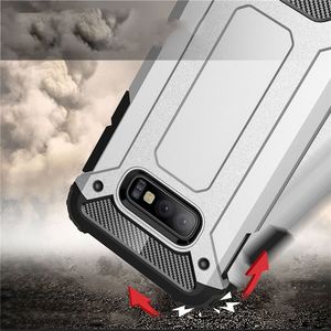 Hurtel Hybrid Armor pancerne hybrydowe etui pokrowiec Samsung Galaxy S10e srebrny uniwersalny 5