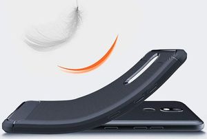 Hurtel Carbon Case elastyczne etui pokrowiec LG K40 X420 niebieski uniwersalny 4