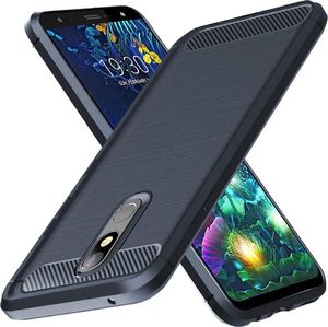 Hurtel Carbon Case elastyczne etui pokrowiec LG K40 X420 niebieski uniwersalny 7