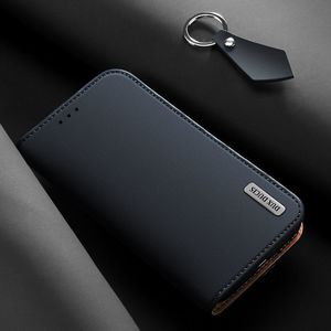 Dux Ducis Wish skórzane etui pokrowiec ze skóry naturalnej Huawei P30 Pro niebieski uniwersalny 4