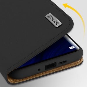 Dux Ducis Wish skórzane etui pokrowiec ze skóry naturalnej Huawei P30 Pro czarny uniwersalny 6