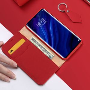 Dux Ducis Wish skórzane etui pokrowiec ze skóry naturalnej Huawei P30 Pro czarny uniwersalny 9