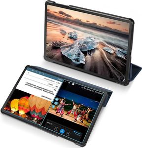 Etui na tablet Dux Ducis DUX DUCIS Domo składany pokrowiec etui na tablet z funkcją Smart Sleep podstawka Samsung Galaxy Tab S5e T720 T725 niebieski uniwersalny 4