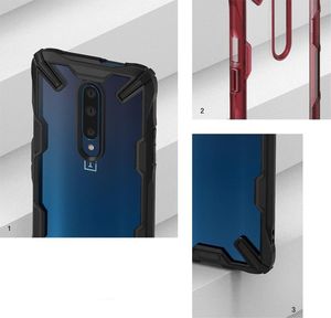 Ringke Ringke Fusion X Design etui pancerny pokrowiec z ramką OnePlus 7 Pro czarny (XDOP0001) uniwersalny 5