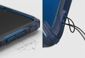 Ringke Ringke Fusion X etui pancerny pokrowiec z ramką Samsung Galaxy A70 niebieski (FUSG0026) uniwersalny 4