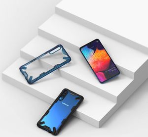 Ringke Ringke Fusion X etui pancerny pokrowiec z ramką Samsung Galaxy A70 niebieski (FUSG0026) uniwersalny 7